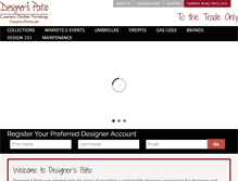 Tablet Screenshot of designerspatio.com